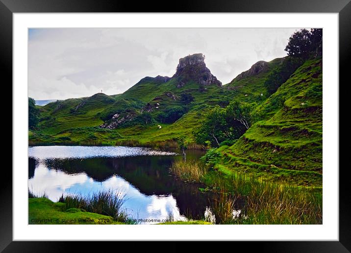 The Fairy Glen Framed Mounted Print by Steven Watson