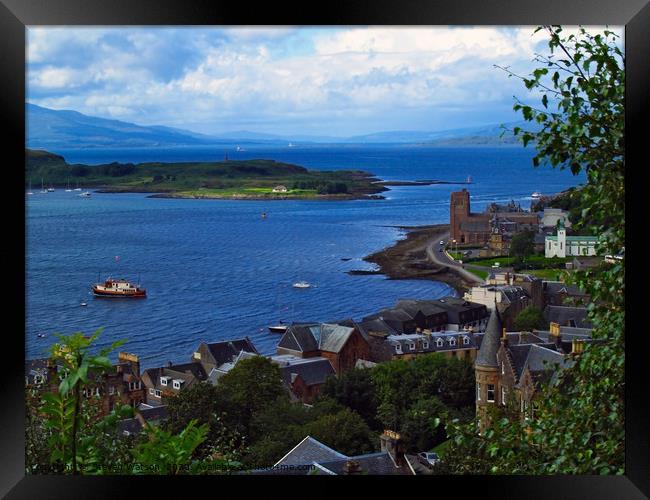 From MacCaig's Tower  Framed Print by Steven Watson
