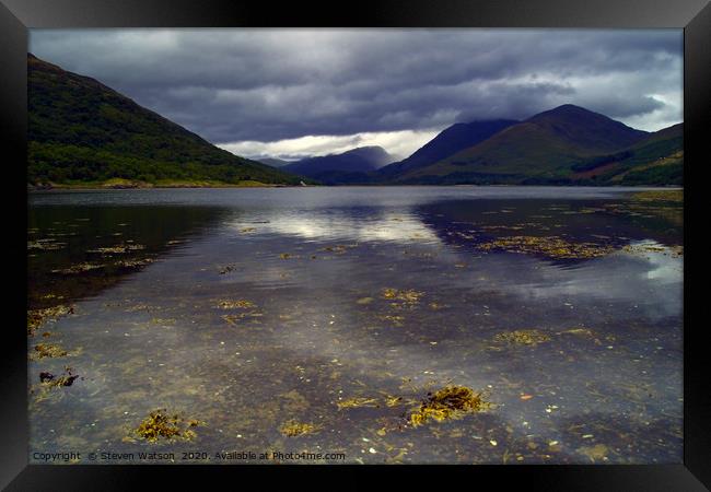 Loch Creran 2 Framed Print by Steven Watson