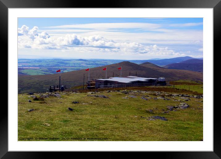 The View South from the Summit Framed Mounted Print by Steven Watson