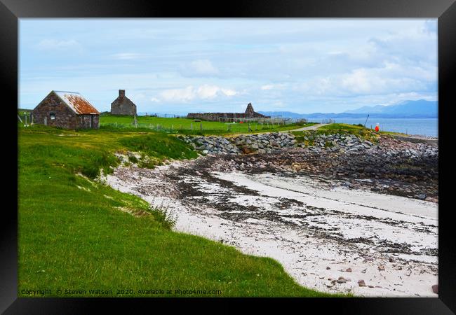 The Bay of Culkein Framed Print by Steven Watson