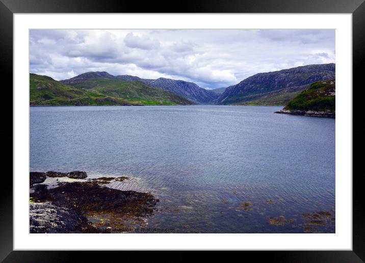 At Unapool in Assynt Framed Mounted Print by Steven Watson