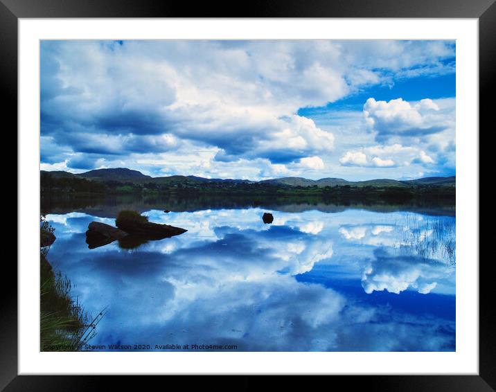 On Reflection Framed Mounted Print by Steven Watson