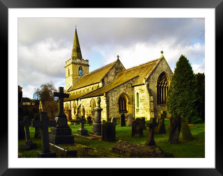 St. Ricarius, Aberford Framed Mounted Print by Steven Watson