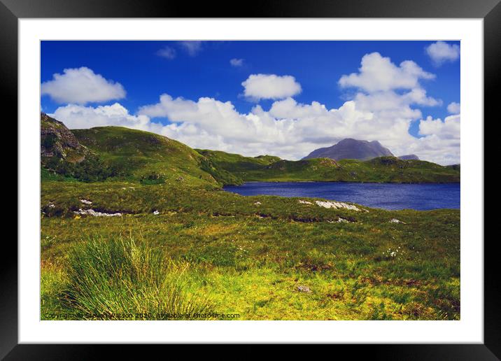 Loch Buine Moire and Cùl Mòr Framed Mounted Print by Steven Watson