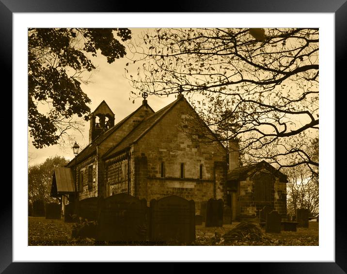 St. John the Baptist, Adel Framed Mounted Print by Steven Watson