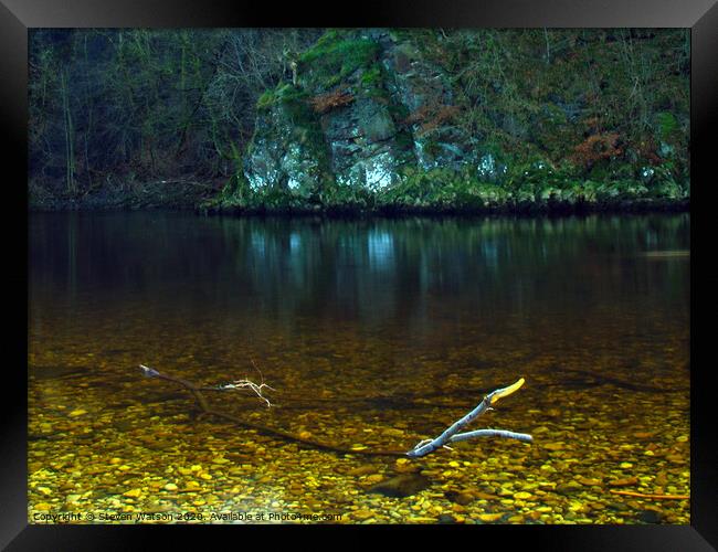 The River Wharfe Framed Print by Steven Watson