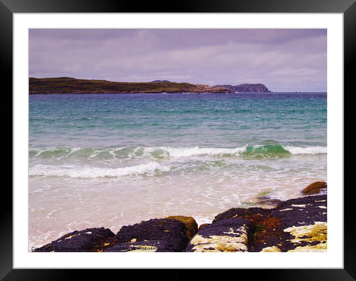 At Mullaghderg Strand Framed Mounted Print by Steven Watson