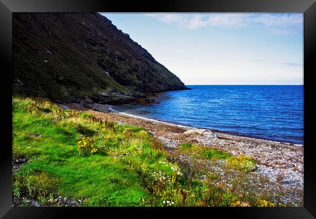 Fleshwick Bay Framed Print by Steven Watson