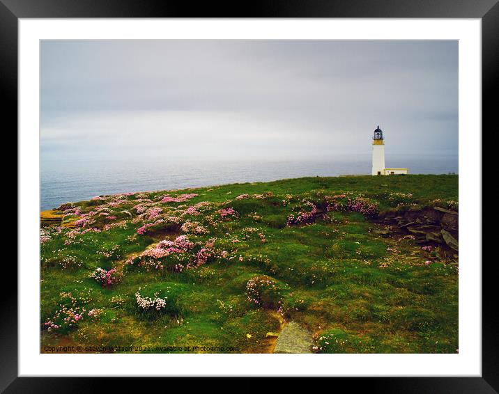 Noup Head Lighthouse Framed Mounted Print by Steven Watson