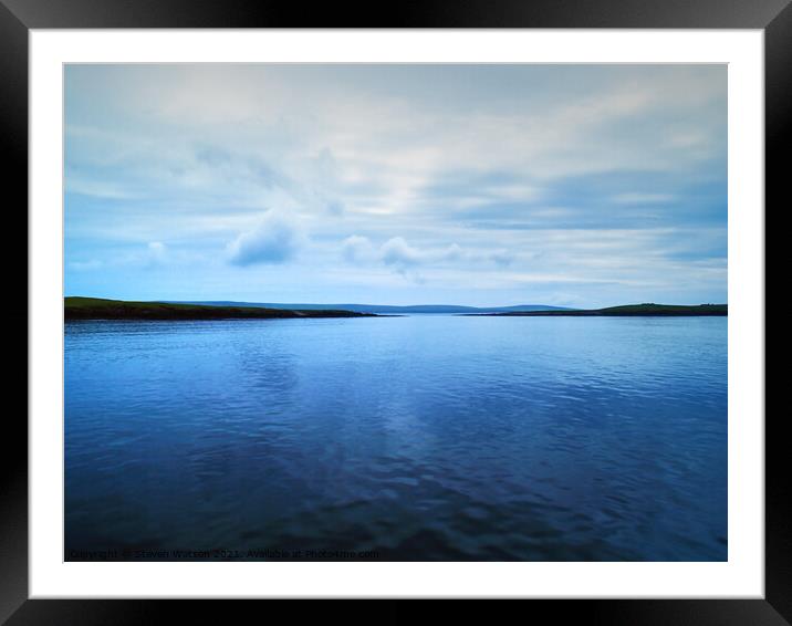 All at Sea Framed Mounted Print by Steven Watson