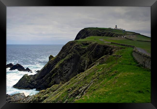 Sumburgh Head Framed Print by Steven Watson