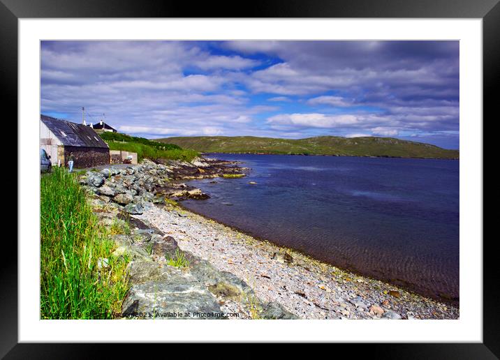 The Ura Firth at Hillswick Framed Mounted Print by Steven Watson