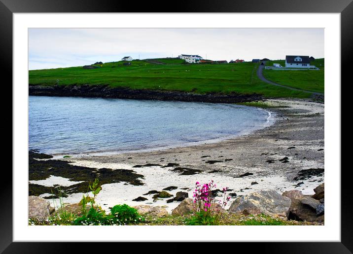 At Kirkness on Whalsay Framed Mounted Print by Steven Watson