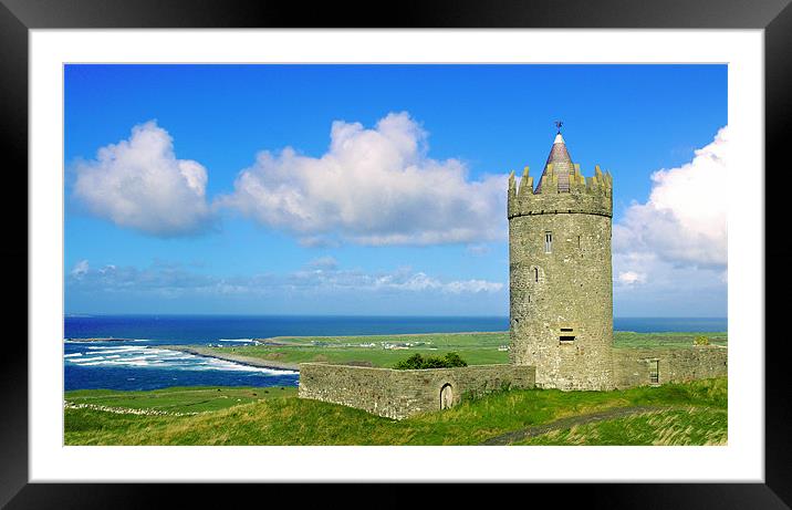 West Coast Castle Framed Mounted Print by Tadhg Maher