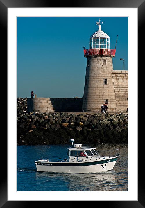 Howth Lighthouse, County Dublin, Ireland Framed Mounted Print by Tadhg Maher