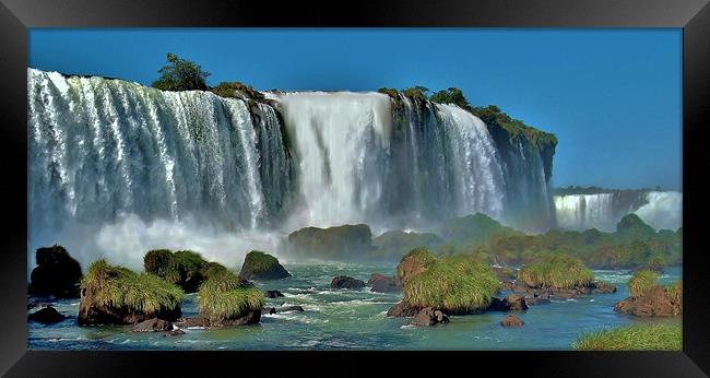 Iguazu Falls. Framed Print by wendy pearson