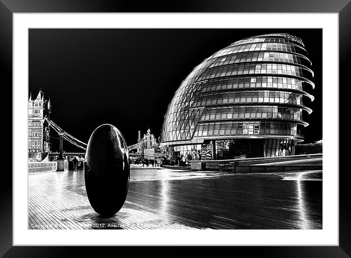 LONDON ASSEMBLY Framed Mounted Print by Helen Cullens