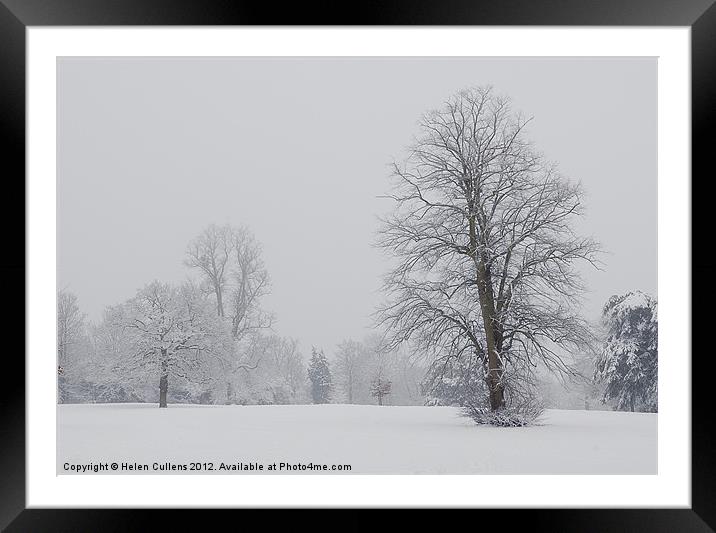 MIST & SNOW AT VERULAMIUM Framed Mounted Print by Helen Cullens