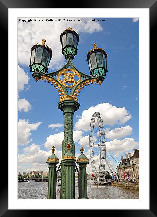 FROM WESTMINSTER BRIDGE Framed Mounted Print by Helen Cullens