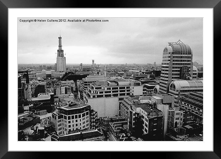 CITYSCAPE FROM THE LLOYDS BUILDING Framed Mounted Print by Helen Cullens