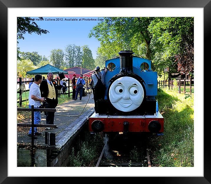 THOMAS THE TANK ENGINE Framed Mounted Print by Helen Cullens