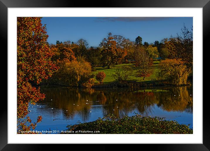 Mote Park Maidstone Framed Mounted Print by Ben Andrew