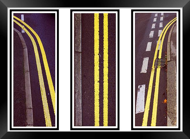 Double Yellows Framed Print by Keith Hull