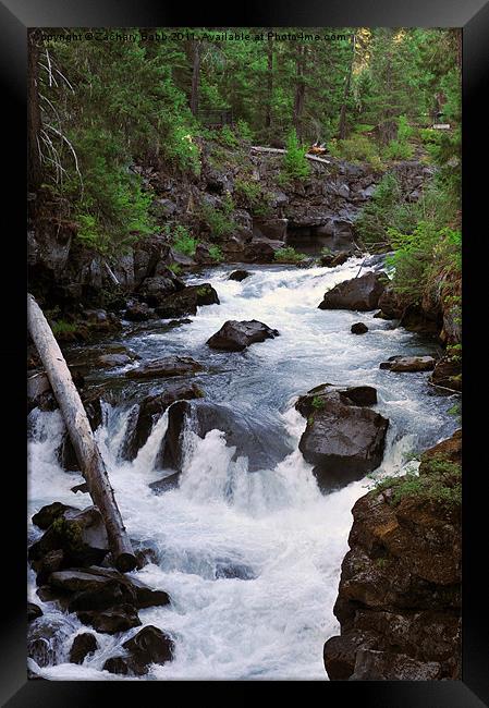Oregon Waterfall Framed Print by Zachary Babb