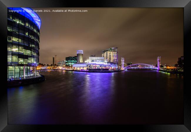 Manchester Salford Quays  Framed Print by Colin Daniels