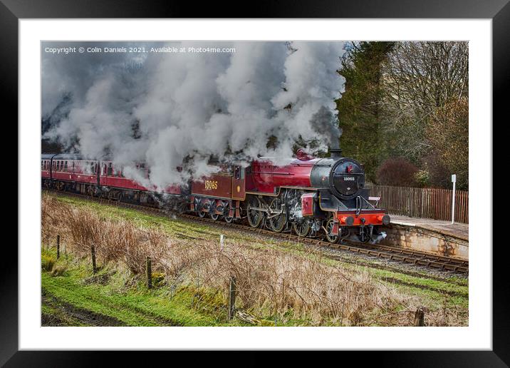 The Crab Steam Train 2 Framed Mounted Print by Colin Daniels