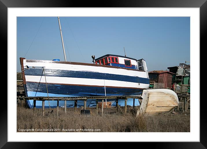 High and Dry Framed Mounted Print by Colin Daniels