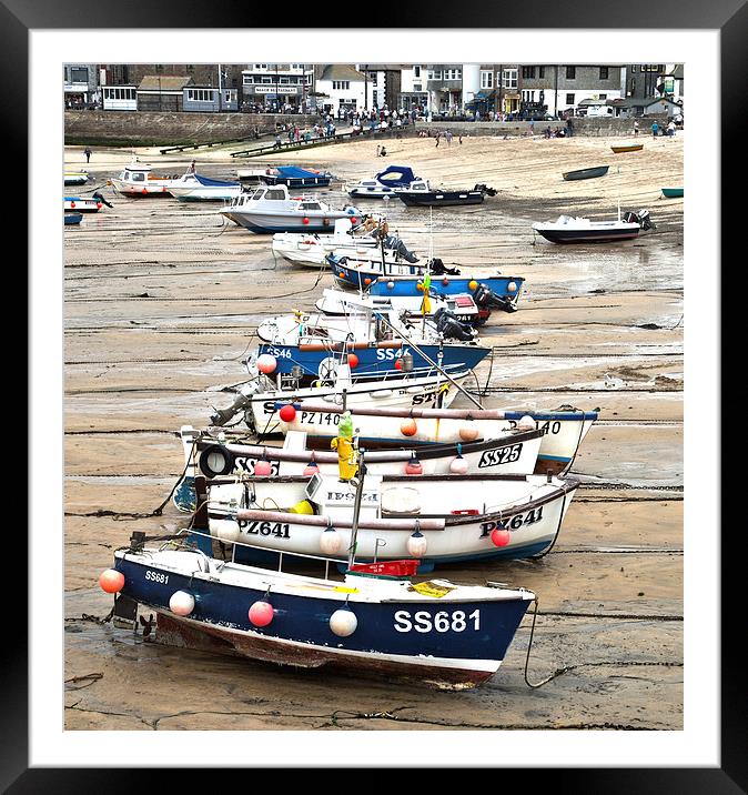 Stranded Boats Framed Mounted Print by Colin Daniels