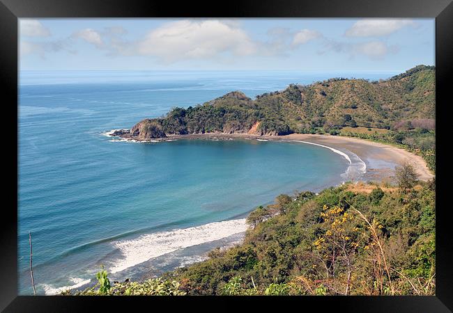 costa rican beach Framed Print by Tamma DuPree