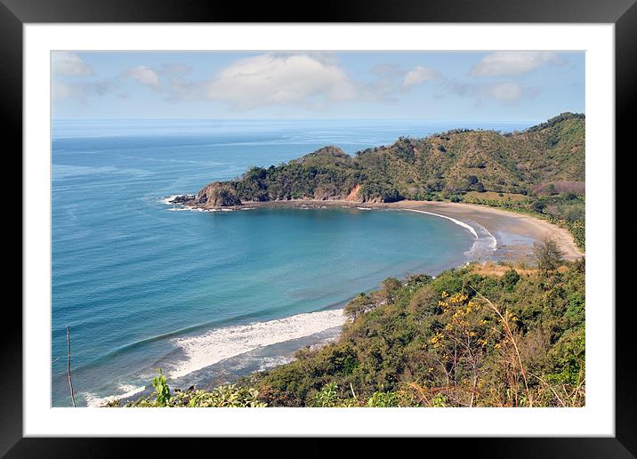 costa rican beach Framed Mounted Print by Tamma DuPree