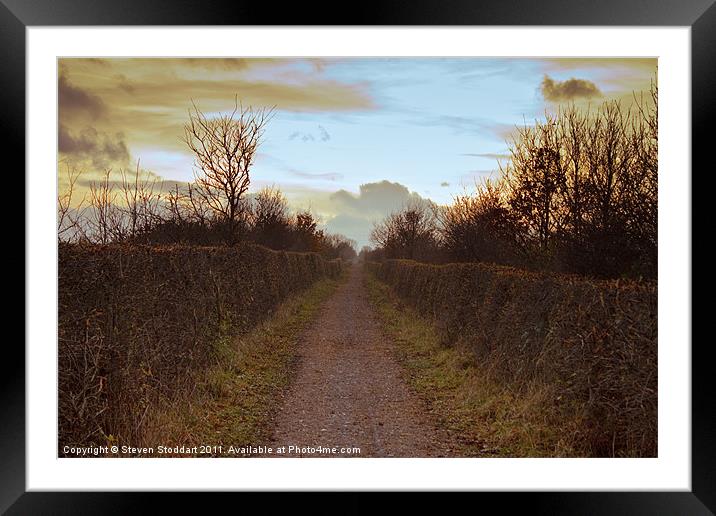 Bowes Path Home 3 Framed Mounted Print by Steven Stoddart