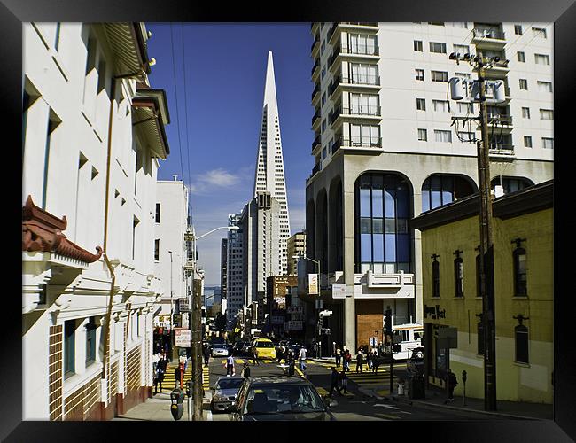 SAN FRANCISCO PYRAMID Framed Print by radoslav rundic