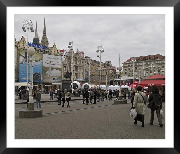 ZAGREB CITY CENTRE Framed Mounted Print by radoslav rundic