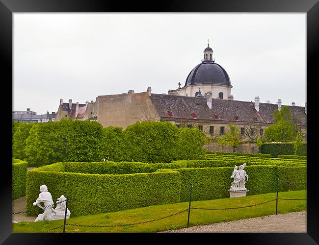 BELVEDERE PALACE GARDENS Framed Print by radoslav rundic