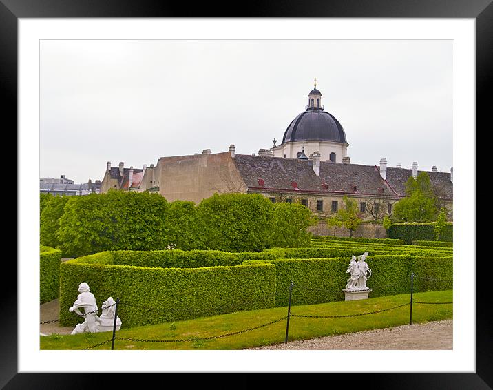 BELVEDERE PALACE GARDENS Framed Mounted Print by radoslav rundic