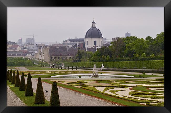 BELVEDERE PALACE GARDENS Framed Print by radoslav rundic