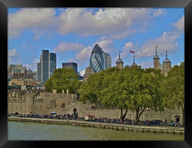 LONDON TOWER Framed Print by radoslav rundic