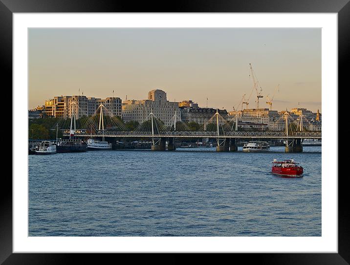 RIVER THAMES Framed Mounted Print by radoslav rundic