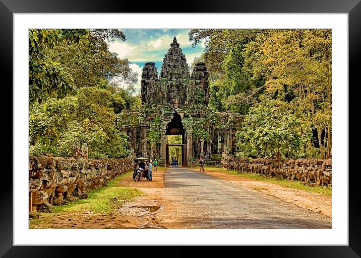 ANGKOR WAT EAST GOPURAS ( ENTRANCE) Framed Mounted Print by radoslav rundic