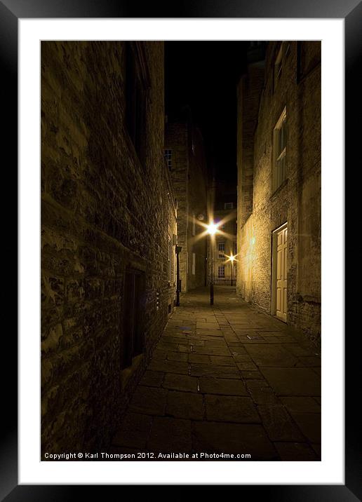 Alleyway in Bath Framed Mounted Print by Karl Thompson