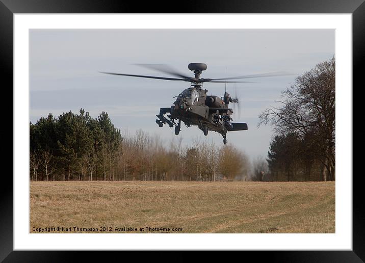 Apache Landing 1 Framed Mounted Print by Karl Thompson