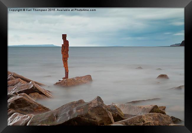  Wet feet Framed Print by Karl Thompson