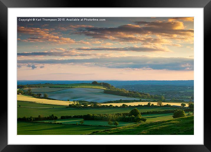  Morgan's Hill Framed Mounted Print by Karl Thompson