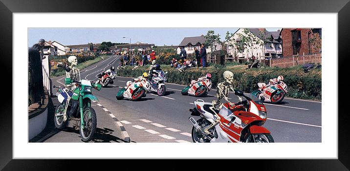 TT Race Road Safety image Framed Mounted Print by Noel Howarth