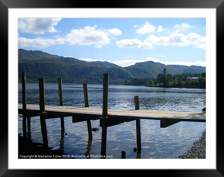 Derwentwater Framed Mounted Print by Marianne Fuller